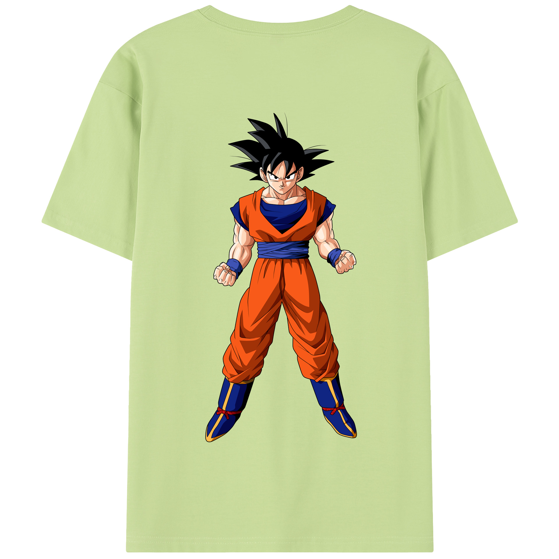 （画像用） ドラゴンボール 孫悟空（そん ごくう）Son Goku カカロット DRAGON BALL Kakarotto 綿100％半袖Tシャツ（背面プリント）